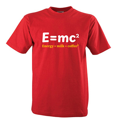 Tričko „E=mc2“