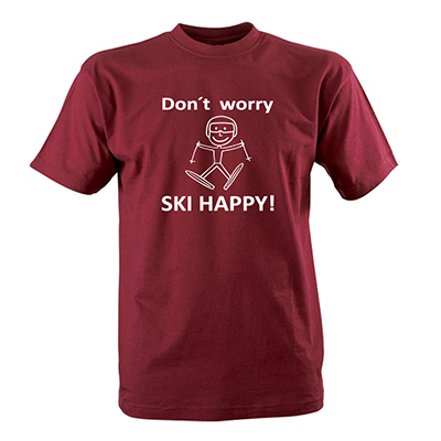 Tričko „Ski happy!“
