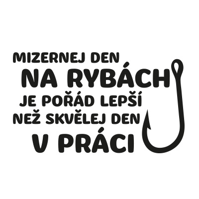 Samolepka na auto "Rybář 4"